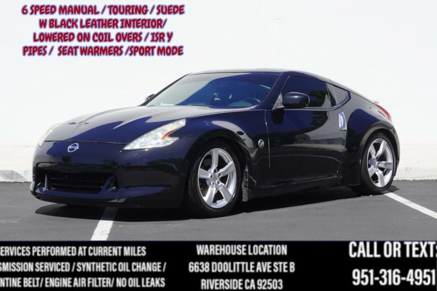 2010 Nissan 370Z TOURING (BLACK LEATHER W SUEDE) 6 SPEED / LOWERED/ CARB LEGAL GOODIES!!, available for sale in Riverside, California | Big Timin Motors LLC. Riverside, California 2010 Nissan 370Z TOURING (BLACK LEATHER W SUEDE) 6 SPEED / LOWERED/ CARB LEGAL GOODIES!!, available for sale in Riverside, California | Big Timin Motors LLC. Riverside, California