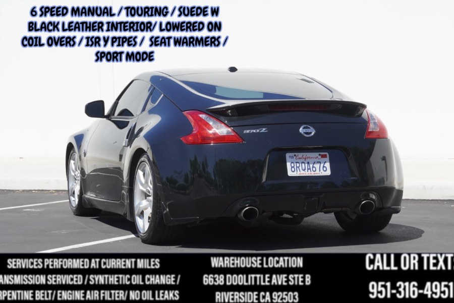 2010 Nissan 370Z TOURING (BLACK LEATHER W SUEDE) 6 SPEED / LOWERED/ CARB LEGAL GOODIES!!, available for sale in Riverside, California | Big Timin Motors LLC. Riverside, California 2010 Nissan 370Z TOURING (BLACK LEATHER W SUEDE) 6 SPEED / LOWERED/ CARB LEGAL GOODIES!!, available for sale in Riverside, California | Big Timin Motors LLC. Riverside, California