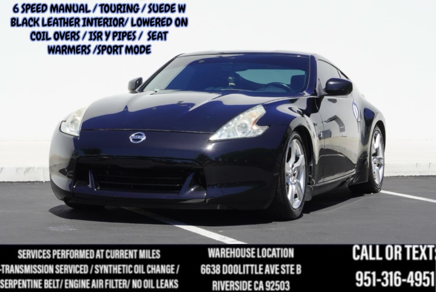 2010 Nissan 370Z TOURING (BLACK LEATHER W SUEDE) 6 SPEED / LOWERED/ CARB LEGAL GOODIES!!, available for sale in Riverside, California | Big Timin Motors LLC. Riverside, California 2010 Nissan 370Z TOURING (BLACK LEATHER W SUEDE) 6 SPEED / LOWERED/ CARB LEGAL GOODIES!!, available for sale in Riverside, California | Big Timin Motors LLC. Riverside, California