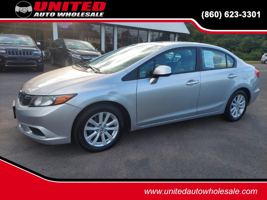 2012 Honda Civic Sdn 4dr Auto EX, available for sale in East Windsor, Connecticut | United Auto Sales of E Windsor, Inc. East Windsor, Connecticut 2012 Honda Civic Sdn 4dr Auto EX, available for sale in East Windsor, Connecticut | United Auto Sales of E Windsor, Inc. East Windsor, Connecticut