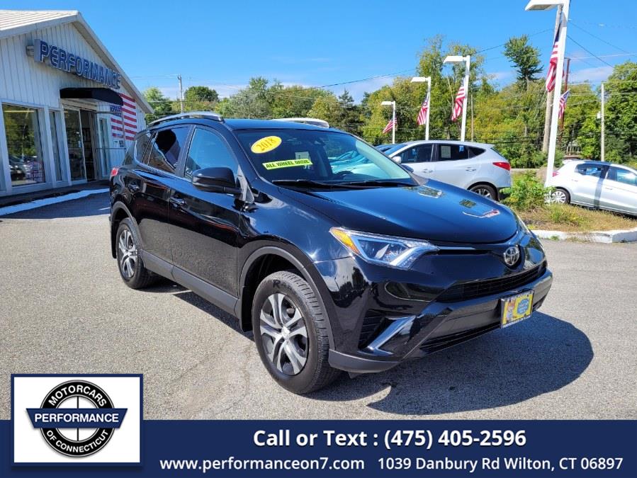 2018 Toyota RAV4 LE AWD (Natl), available for sale in Wilton, Connecticut | Performance Motor Cars Of Connecticut LLC. Wilton, Connecticut 2018 Toyota RAV4 LE AWD (Natl), available for sale in Wilton, Connecticut | Performance Motor Cars Of Connecticut LLC. Wilton, Connecticut