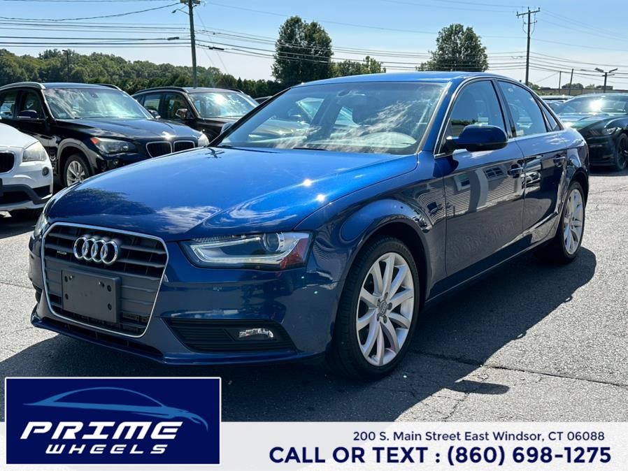 2013 Audi A4 4dr Sdn Man quattro 2.0T Premium Plus, available for sale in East Windsor, Connecticut | Prime Wheels. East Windsor, Connecticut 2013 Audi A4 4dr Sdn Man quattro 2.0T Premium Plus, available for sale in East Windsor, Connecticut | Prime Wheels. East Windsor, Connecticut