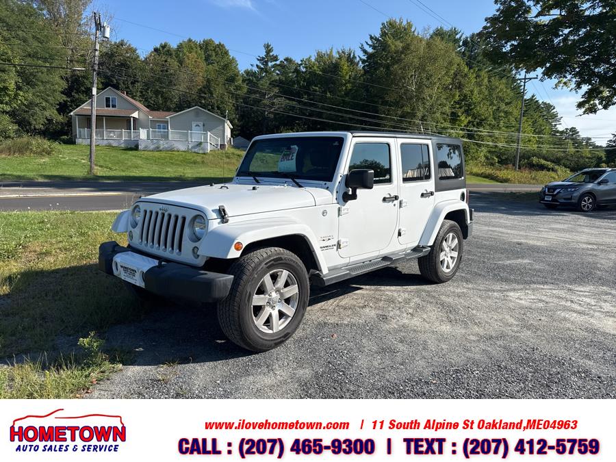 2016 Jeep Wrangler Unlimited 4WD 4dr Sahara, available for sale in Oakland, Maine | Hometown Auto Sales and Service. Oakland, Maine 2016 Jeep Wrangler Unlimited 4WD 4dr Sahara, available for sale in Oakland, Maine | Hometown Auto Sales and Service. Oakland, Maine