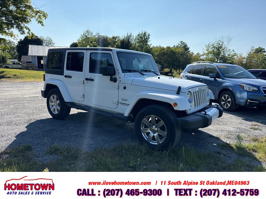 2016 Jeep Wrangler Unlimited 4WD 4dr Sahara, available for sale in Oakland, Maine | Hometown Auto Sales and Service. Oakland, Maine 2016 Jeep Wrangler Unlimited 4WD 4dr Sahara, available for sale in Oakland, Maine | Hometown Auto Sales and Service. Oakland, Maine