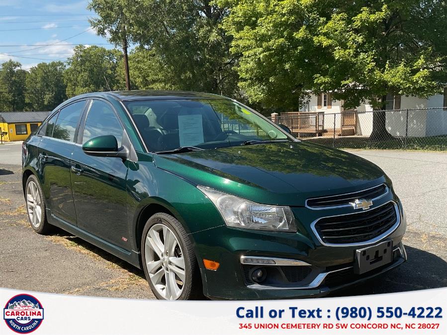 2015 Chevrolet Cruze 4dr Sdn LTZ, available for sale in Concord, North Carolina | Carolina Cars.Org. Concord, North Carolina 2015 Chevrolet Cruze 4dr Sdn LTZ, available for sale in Concord, North Carolina | Carolina Cars.Org. Concord, North Carolina