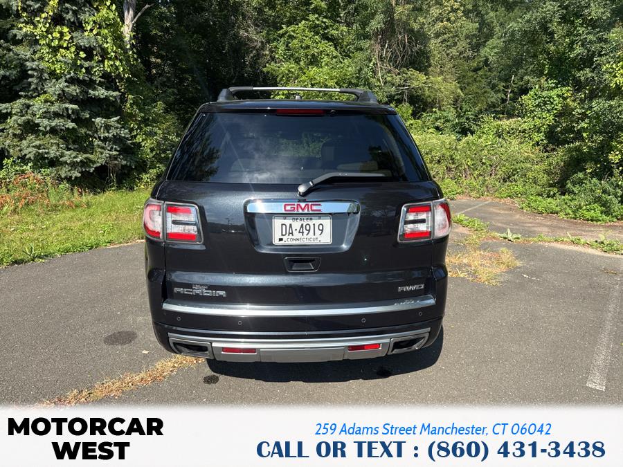 2014 GMC Acadia AWD 4dr Denali, available for sale in Manchester, Connecticut | Motorcar West. Manchester, Connecticut 2014 GMC Acadia AWD 4dr Denali, available for sale in Manchester, Connecticut | Motorcar West. Manchester, Connecticut