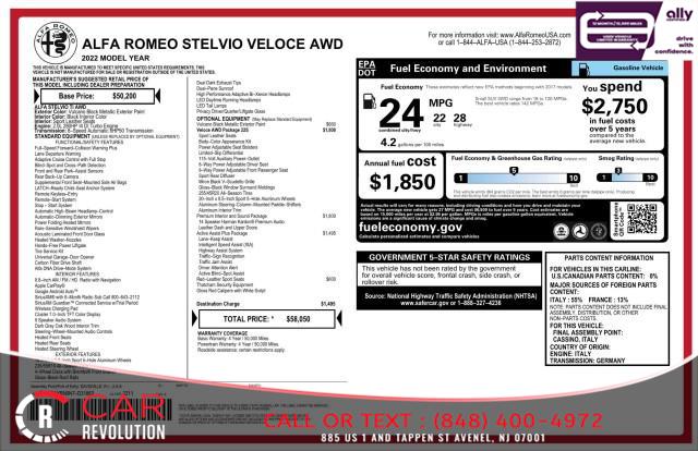 2022 Alfa Romeo Stelvio Veloce, available for sale in Avenel, New Jersey | Car Revolution. Avenel, New Jersey 2022 Alfa Romeo Stelvio Veloce, available for sale in Avenel, New Jersey | Car Revolution. Avenel, New Jersey