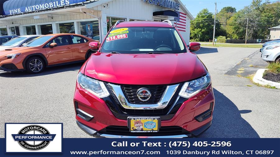 2018 Nissan Rogue AWD SV, available for sale in Wilton, Connecticut | Performance Motor Cars Of Connecticut LLC. Wilton, Connecticut 2018 Nissan Rogue AWD SV, available for sale in Wilton, Connecticut | Performance Motor Cars Of Connecticut LLC. Wilton, Connecticut