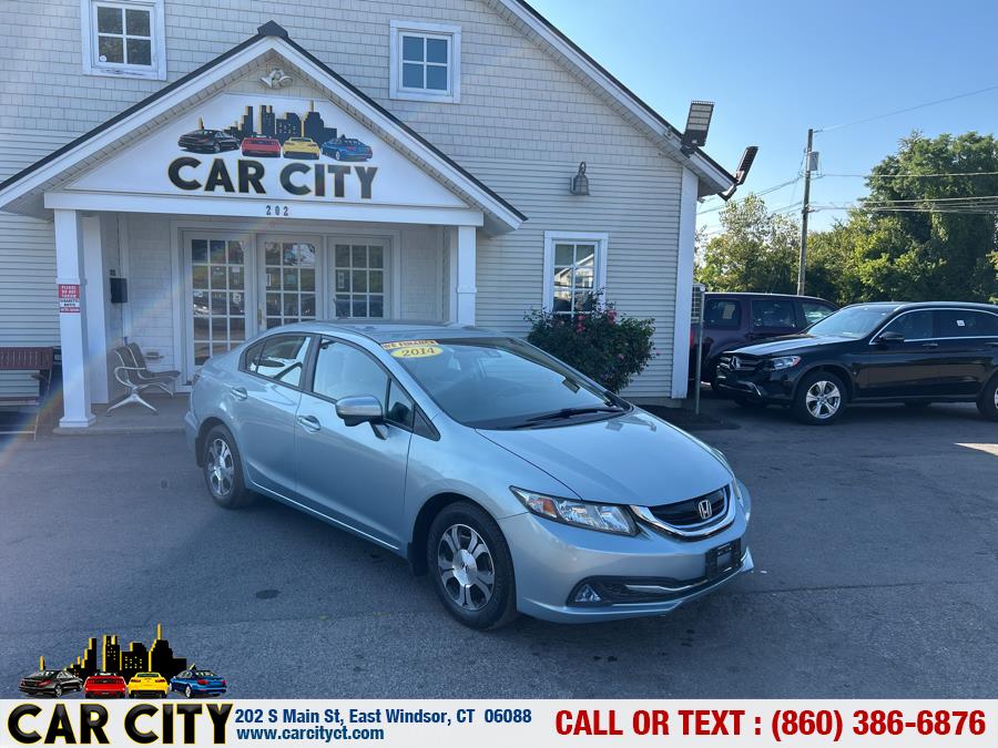 2014 Honda Civic Hybrid 4dr Sdn L4 CVT w/Navi, available for sale in East Windsor, Connecticut | Car City LLC. East Windsor, Connecticut 2014 Honda Civic Hybrid 4dr Sdn L4 CVT w/Navi, available for sale in East Windsor, Connecticut | Car City LLC. East Windsor, Connecticut