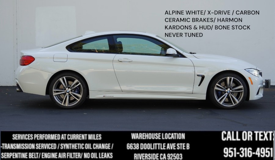 2014 F32 BMW N55 435i MSPORT X-DRIVE AWD/ ALPINE WHITE/ CARBON CERAMIC BRAKES + MORE, available for sale in Riverside, California | Big Timin Motors LLC. Riverside, California 2014 F32 BMW N55 435i MSPORT X-DRIVE AWD/ ALPINE WHITE/ CARBON CERAMIC BRAKES + MORE, available for sale in Riverside, California | Big Timin Motors LLC. Riverside, California