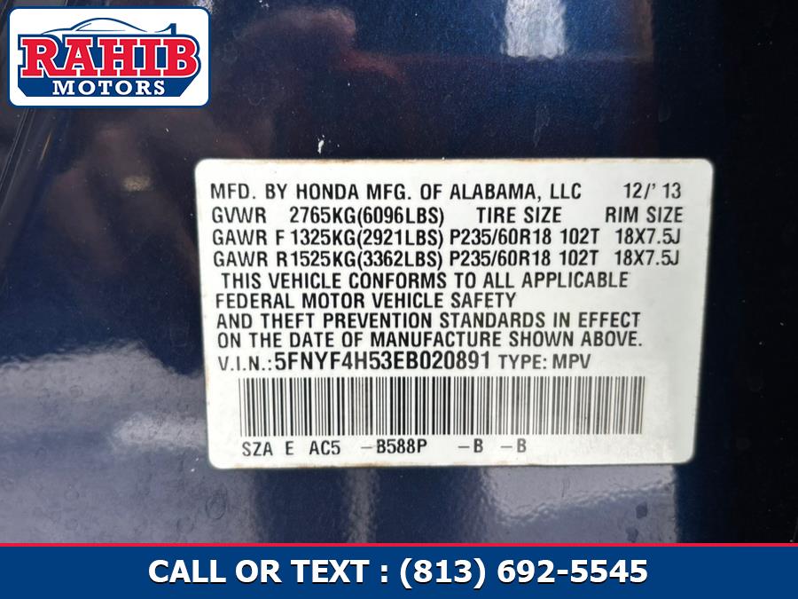 2014 Honda Pilot 4WD 4dr EX-L, available for sale in Winter Park, Florida | Rahib Motors. Winter Park, Florida 2014 Honda Pilot 4WD 4dr EX-L, available for sale in Winter Park, Florida | Rahib Motors. Winter Park, Florida