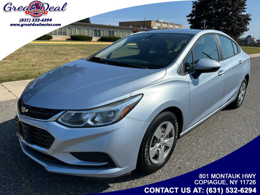 2018 Chevrolet Cruze 4dr Sdn 1.4L LS w/1SB, available for sale in Copiague, New York | Great Deal Motors. Copiague, New York 2018 Chevrolet Cruze 4dr Sdn 1.4L LS w/1SB, available for sale in Copiague, New York | Great Deal Motors. Copiague, New York