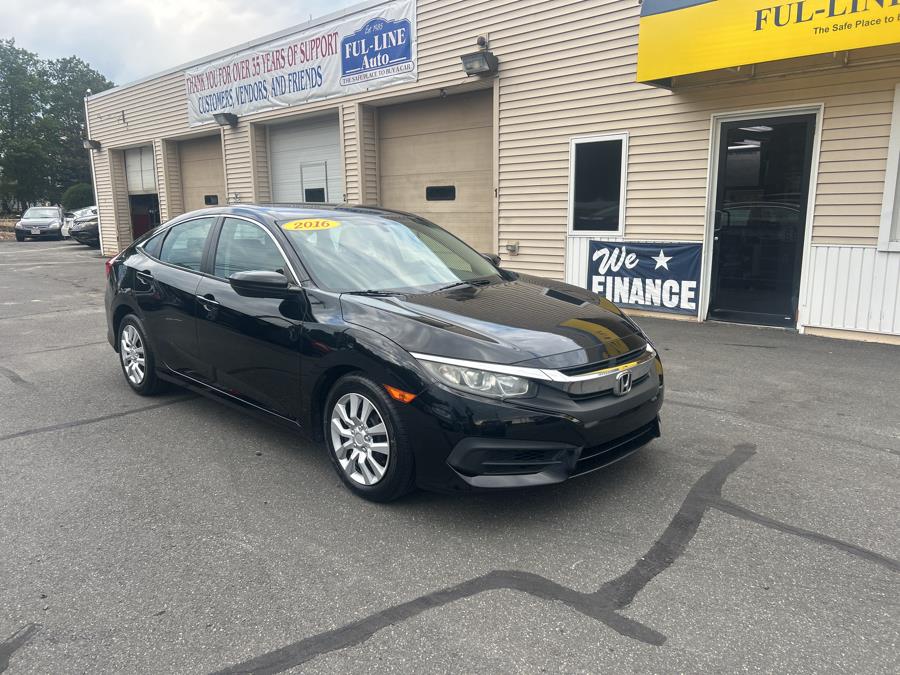 2016 Honda Civic Sedan 4dr CVT LX, available for sale in South Windsor , Connecticut | Ful-line Auto LLC. South Windsor , Connecticut 2016 Honda Civic Sedan 4dr CVT LX, available for sale in South Windsor , Connecticut | Ful-line Auto LLC. South Windsor , Connecticut