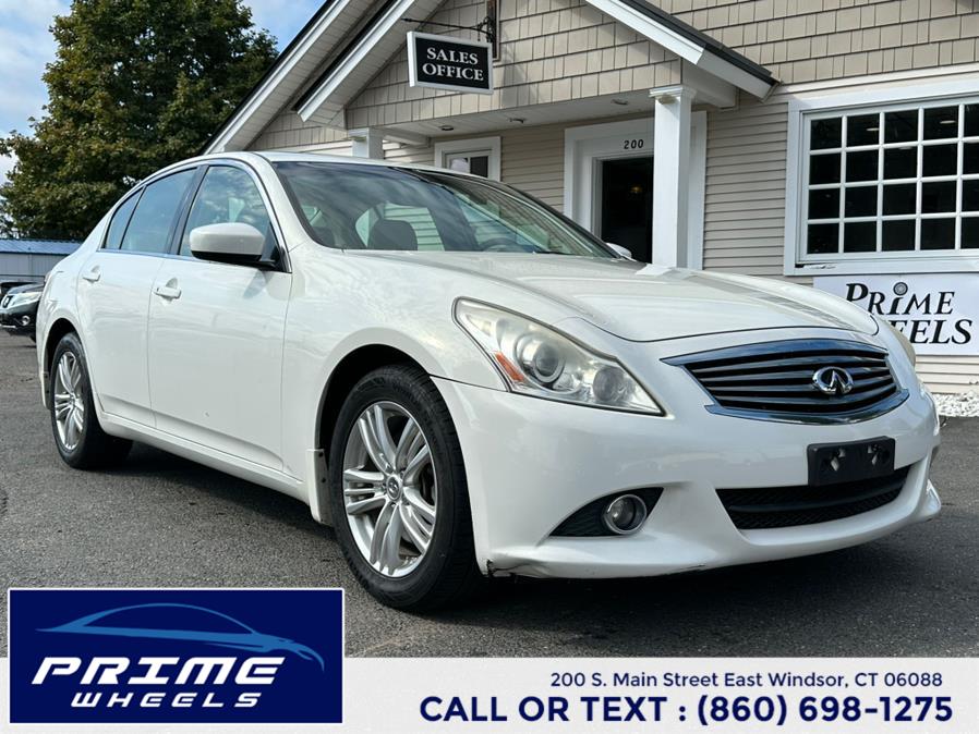 2013 Infiniti G37 Sedan 4dr x AWD, available for sale in East Windsor, Connecticut | Prime Wheels. East Windsor, Connecticut 2013 Infiniti G37 Sedan 4dr x AWD, available for sale in East Windsor, Connecticut | Prime Wheels. East Windsor, Connecticut
