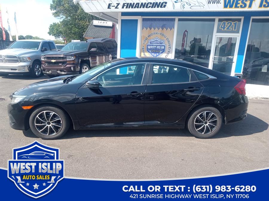 2017 Honda Civic Sedan LX CVT, available for sale in West Islip, New York | West Islip Auto Sales. West Islip, New York 2017 Honda Civic Sedan LX CVT, available for sale in West Islip, New York | West Islip Auto Sales. West Islip, New York