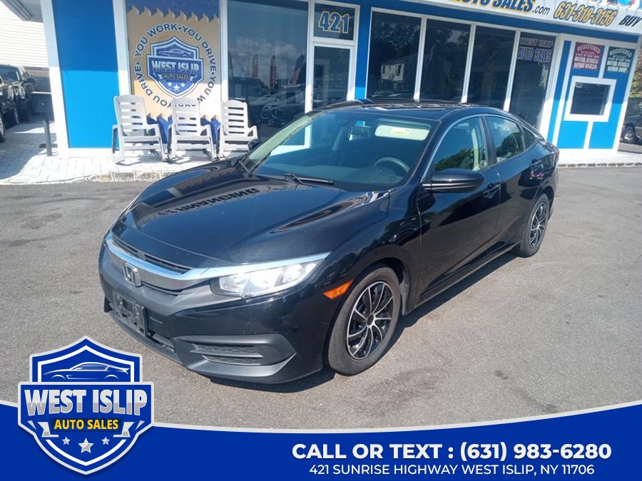 2017 Honda Civic Sedan LX CVT, available for sale in West Islip, New York | West Islip Auto Sales. West Islip, New York 2017 Honda Civic Sedan LX CVT, available for sale in West Islip, New York | West Islip Auto Sales. West Islip, New York
