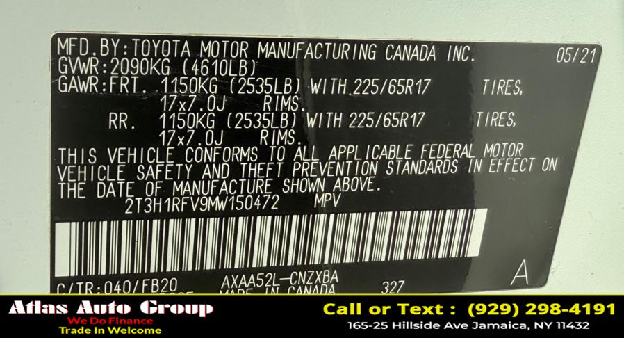 2021 Toyota RAV4 LE FWD (Natl), available for sale in Jamaica, New York | Atlas Auto Group. Jamaica, New York 2021 Toyota RAV4 LE FWD (Natl), available for sale in Jamaica, New York | Atlas Auto Group. Jamaica, New York