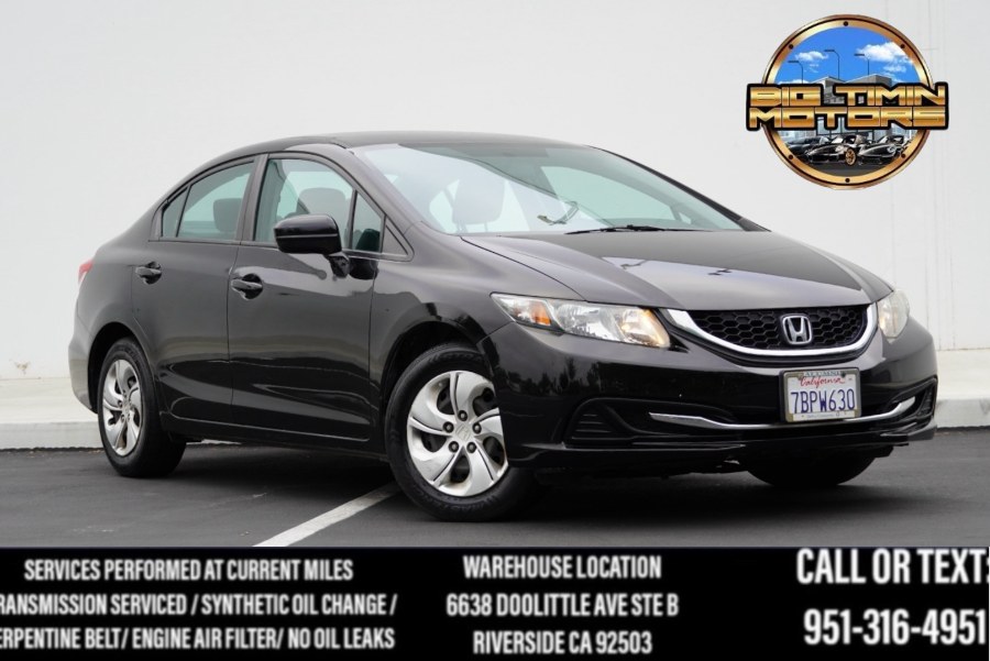 2014 Honda Civic Sedan LX LX (BLUETOOTH) (BACK UP CAM), available for sale in Riverside, California | Big Timin Motors LLC. Riverside, California 2014 Honda Civic Sedan LX LX (BLUETOOTH) (BACK UP CAM), available for sale in Riverside, California | Big Timin Motors LLC. Riverside, California