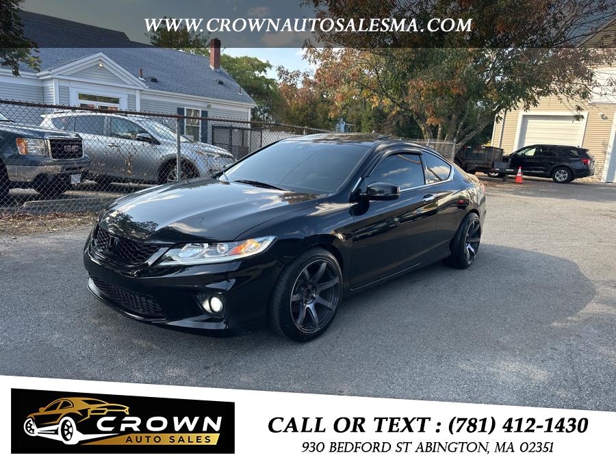 2014 Honda Accord Coupe 2dr V6 Auto EX-L w/Navi, available for sale in Abington, Massachusetts | Crown Auto Sales. Abington, Massachusetts 2014 Honda Accord Coupe 2dr V6 Auto EX-L w/Navi, available for sale in Abington, Massachusetts | Crown Auto Sales. Abington, Massachusetts