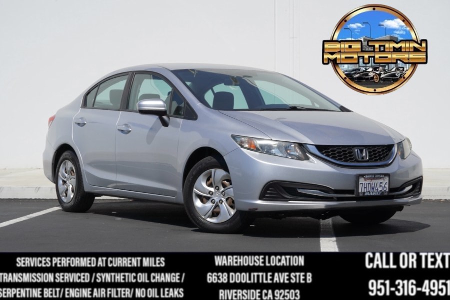 2014 Honda Civic Sedan LX LX (BACK UP CAM) (BLUETOOTH, available for sale in Riverside, California | Big Timin Motors LLC. Riverside, California 2014 Honda Civic Sedan LX LX (BACK UP CAM) (BLUETOOTH, available for sale in Riverside, California | Big Timin Motors LLC. Riverside, California
