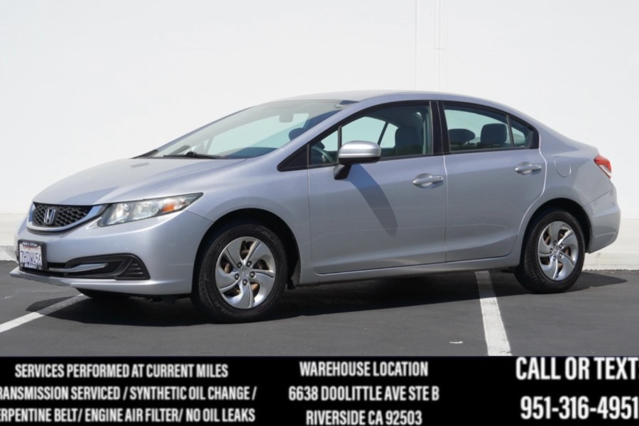 2014 Honda Civic Sedan LX LX (BACK UP CAM) (BLUETOOTH, available for sale in Riverside, California | Big Timin Motors LLC. Riverside, California 2014 Honda Civic Sedan LX LX (BACK UP CAM) (BLUETOOTH, available for sale in Riverside, California | Big Timin Motors LLC. Riverside, California