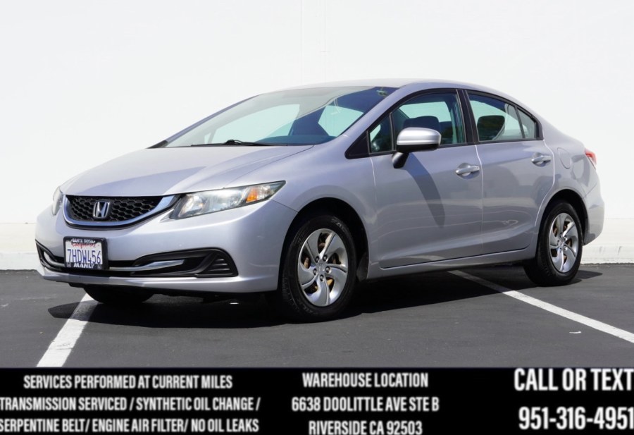 2014 Honda Civic Sedan LX LX (BACK UP CAM) (BLUETOOTH, available for sale in Riverside, California | Big Timin Motors LLC. Riverside, California 2014 Honda Civic Sedan LX LX (BACK UP CAM) (BLUETOOTH, available for sale in Riverside, California | Big Timin Motors LLC. Riverside, California