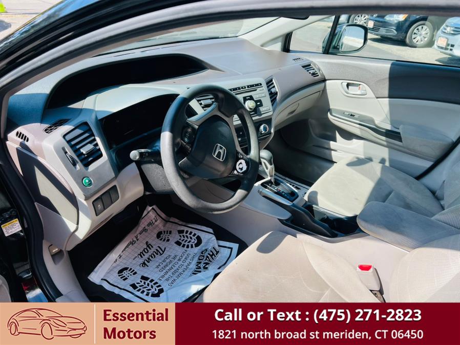 2012 Honda Civic Sdn 4dr Auto LX PZEV, available for sale in Meriden, Connecticut | Essential Motors. Meriden, Connecticut 2012 Honda Civic Sdn 4dr Auto LX PZEV, available for sale in Meriden, Connecticut | Essential Motors. Meriden, Connecticut
