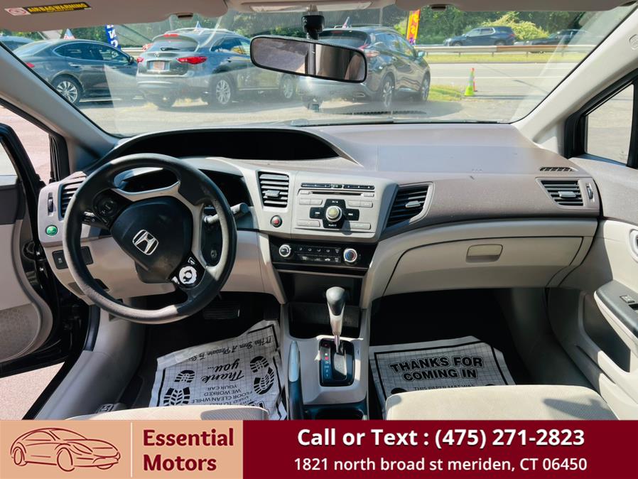 2012 Honda Civic Sdn 4dr Auto LX PZEV, available for sale in Meriden, Connecticut | Essential Motors. Meriden, Connecticut 2012 Honda Civic Sdn 4dr Auto LX PZEV, available for sale in Meriden, Connecticut | Essential Motors. Meriden, Connecticut