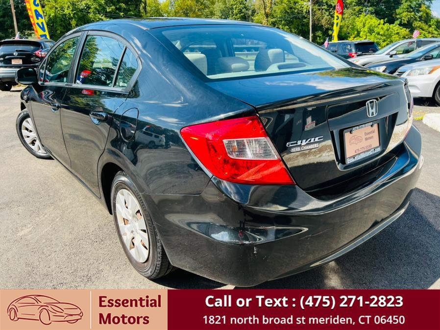 2012 Honda Civic Sdn 4dr Auto LX PZEV, available for sale in Meriden, Connecticut | Essential Motors. Meriden, Connecticut 2012 Honda Civic Sdn 4dr Auto LX PZEV, available for sale in Meriden, Connecticut | Essential Motors. Meriden, Connecticut