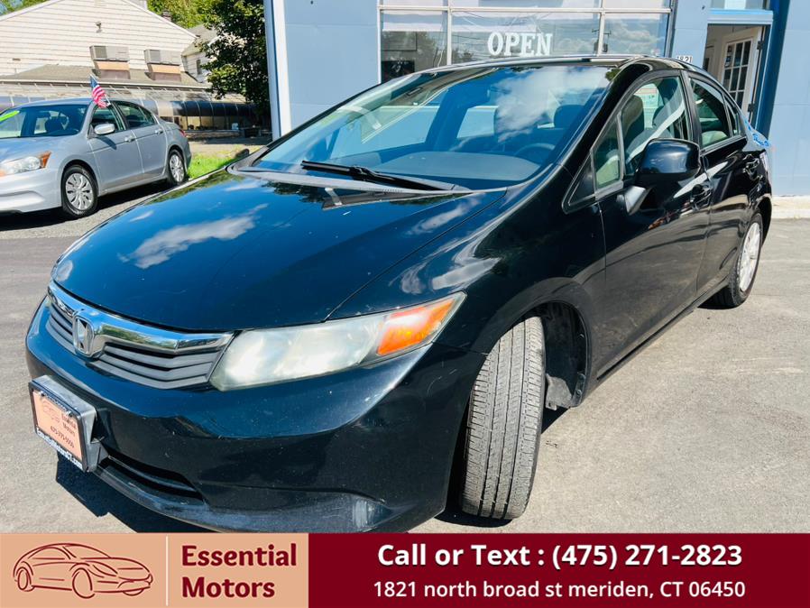 2012 Honda Civic Sdn 4dr Auto LX PZEV, available for sale in Meriden, Connecticut | Essential Motors. Meriden, Connecticut 2012 Honda Civic Sdn 4dr Auto LX PZEV, available for sale in Meriden, Connecticut | Essential Motors. Meriden, Connecticut