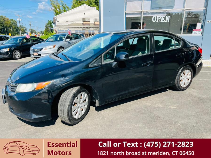 2012 Honda Civic Sdn 4dr Auto LX PZEV, available for sale in Meriden, Connecticut | Essential Motors. Meriden, Connecticut 2012 Honda Civic Sdn 4dr Auto LX PZEV, available for sale in Meriden, Connecticut | Essential Motors. Meriden, Connecticut