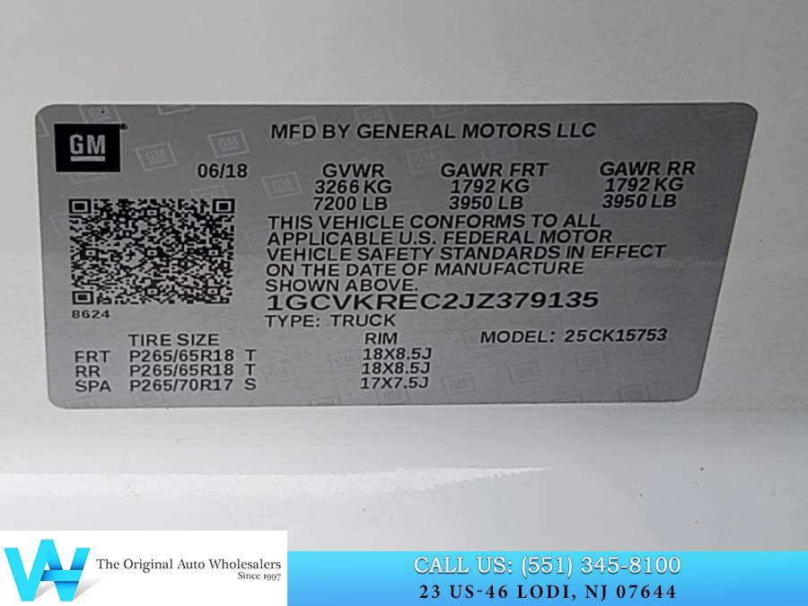 2018 Chevrolet Silverado 1500 4WD Double Cab 143.5" LT w/2LT, available for sale in Lodi, New Jersey | AW Auto & Truck Wholesalers, Inc. Lodi, New Jersey 2018 Chevrolet Silverado 1500 4WD Double Cab 143.5" LT w/2LT, available for sale in Lodi, New Jersey | AW Auto & Truck Wholesalers, Inc. Lodi, New Jersey