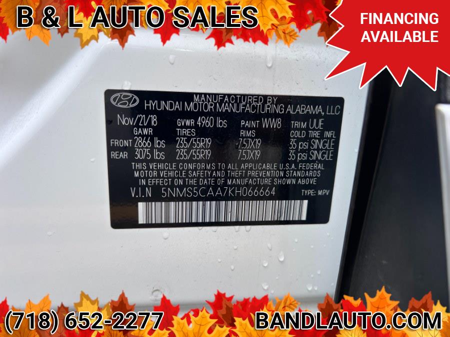 2019 Hyundai Santa Fe Ultimate 2.0T Auto AWD, available for sale in Bronx, New York | B & L Auto Sales LLC. Bronx, New York 2019 Hyundai Santa Fe Ultimate 2.0T Auto AWD, available for sale in Bronx, New York | B & L Auto Sales LLC. Bronx, New York