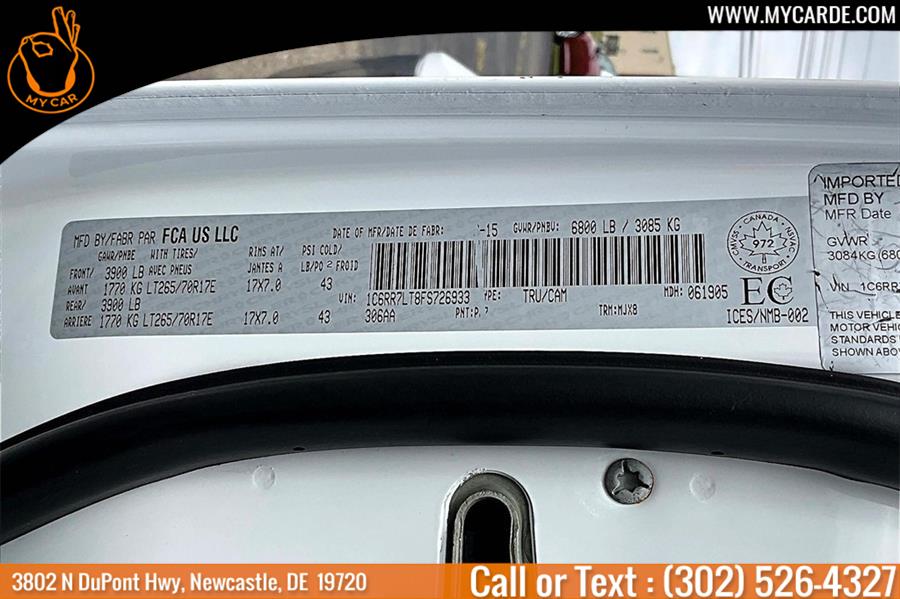 2015 Ram 1500 Outdoorsman, available for sale in New Castle, Delaware | My Car. New Castle, Delaware 2015 Ram 1500 Outdoorsman, available for sale in New Castle, Delaware | My Car. New Castle, Delaware