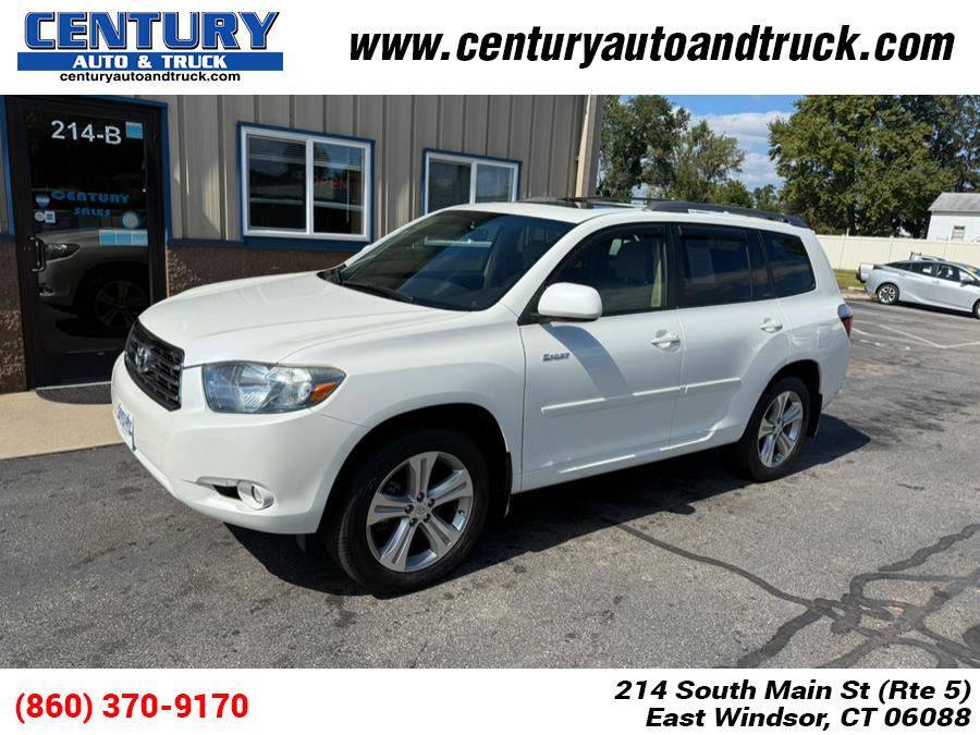 2008 Toyota Highlander 4WD 4dr Sport, available for sale in East Windsor, Connecticut | Century Auto And Truck. East Windsor, Connecticut 2008 Toyota Highlander 4WD 4dr Sport, available for sale in East Windsor, Connecticut | Century Auto And Truck. East Windsor, Connecticut