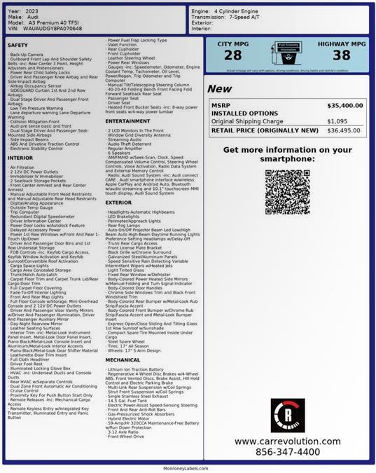 2023 Audi A3 Premium, available for sale in Maple Shade, New Jersey | Car Revolution. Maple Shade, New Jersey 2023 Audi A3 Premium, available for sale in Maple Shade, New Jersey | Car Revolution. Maple Shade, New Jersey