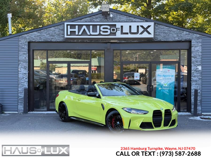 2023 BMW M4 Competition xDrive Convertible, available for sale in Wayne, New Jersey | Haus of Lux. Wayne, New Jersey 2023 BMW M4 Competition xDrive Convertible, available for sale in Wayne, New Jersey | Haus of Lux. Wayne, New Jersey