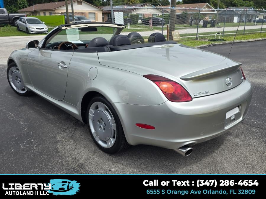 2002 Lexus SC 430 2dr Convertible, available for sale in Orlando, Florida | Liberty Autoland II LLC. Orlando, Florida 2002 Lexus SC 430 2dr Convertible, available for sale in Orlando, Florida | Liberty Autoland II LLC. Orlando, Florida