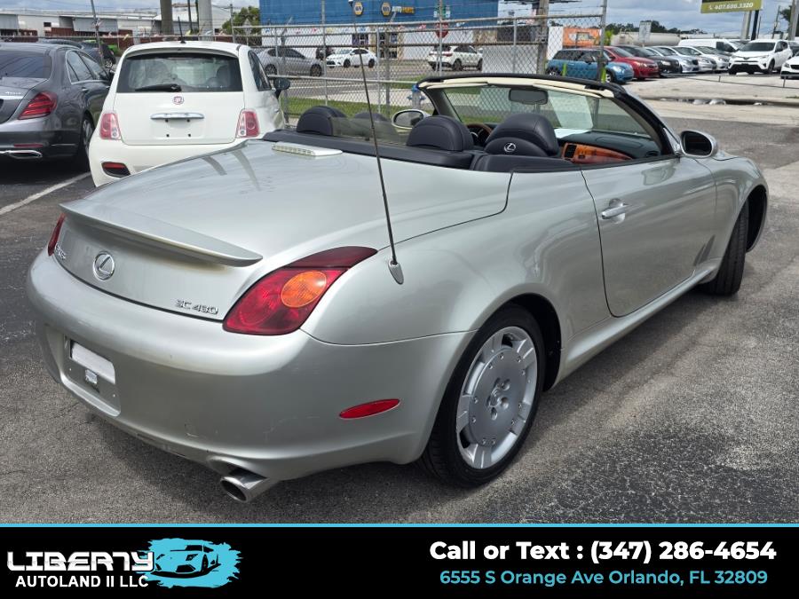 2002 Lexus SC 430 2dr Convertible, available for sale in Orlando, Florida | Liberty Autoland II LLC. Orlando, Florida 2002 Lexus SC 430 2dr Convertible, available for sale in Orlando, Florida | Liberty Autoland II LLC. Orlando, Florida