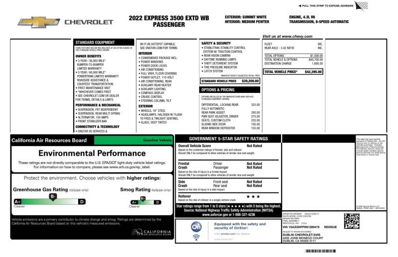 2022 Chevrolet Express Passenger LS 3500 RWD, available for sale in Maple Shade, New Jersey | Car Revolution. Maple Shade, New Jersey 2022 Chevrolet Express Passenger LS 3500 RWD, available for sale in Maple Shade, New Jersey | Car Revolution. Maple Shade, New Jersey