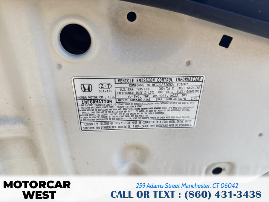 2016 Honda CR-V AWD 5dr LX, available for sale in Manchester, Connecticut | Motorcar West. Manchester, Connecticut 2016 Honda CR-V AWD 5dr LX, available for sale in Manchester, Connecticut | Motorcar West. Manchester, Connecticut