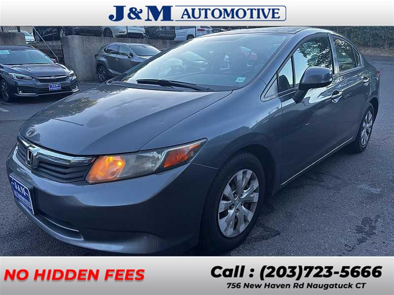 2012 Honda Civic LX, available for sale in Naugatuck, Connecticut | J&M Automotive Sls&Svc LLC. Naugatuck, Connecticut 2012 Honda Civic LX, available for sale in Naugatuck, Connecticut | J&M Automotive Sls&Svc LLC. Naugatuck, Connecticut