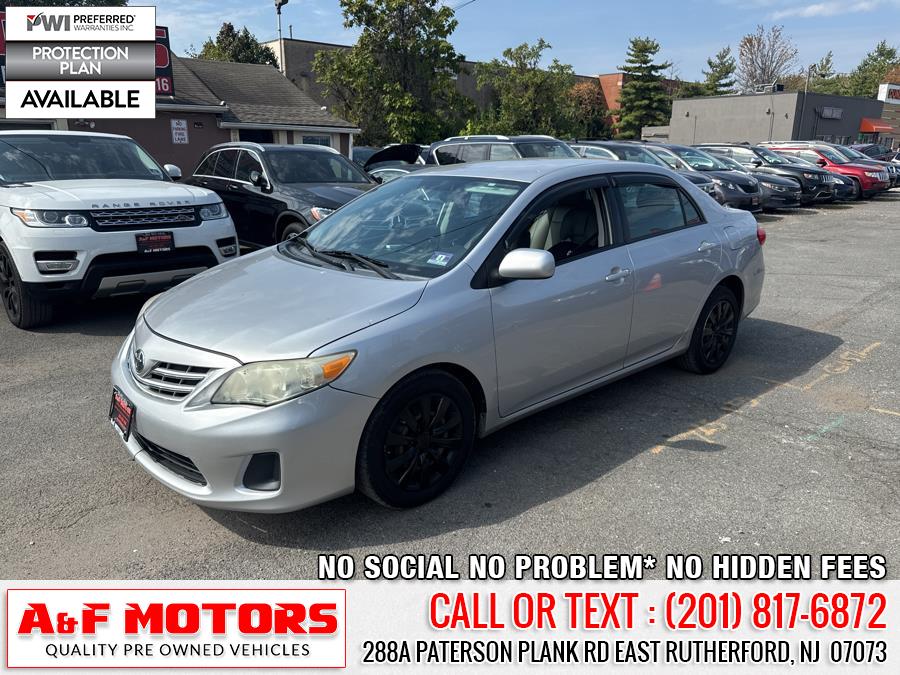 2013 Toyota Corolla 4dr Sdn Auto LE (Natl), available for sale in East Rutherford, New Jersey | A&F Motors LLC. East Rutherford, New Jersey 2013 Toyota Corolla 4dr Sdn Auto LE (Natl), available for sale in East Rutherford, New Jersey | A&F Motors LLC. East Rutherford, New Jersey