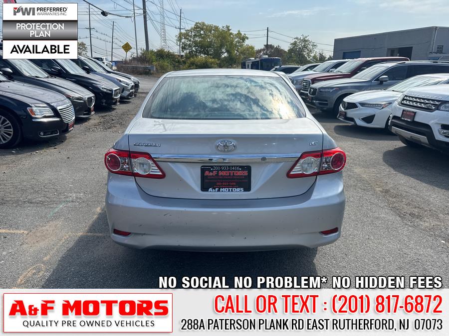 2013 Toyota Corolla 4dr Sdn Auto LE (Natl), available for sale in East Rutherford, New Jersey | A&F Motors LLC. East Rutherford, New Jersey 2013 Toyota Corolla 4dr Sdn Auto LE (Natl), available for sale in East Rutherford, New Jersey | A&F Motors LLC. East Rutherford, New Jersey