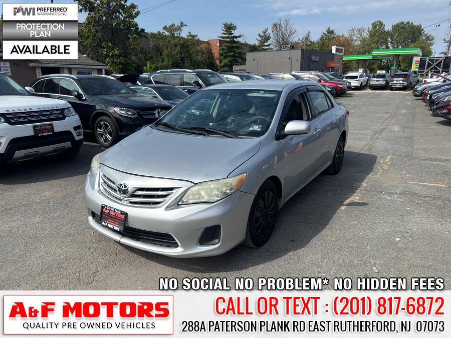 2013 Toyota Corolla 4dr Sdn Auto LE (Natl), available for sale in East Rutherford, New Jersey | A&F Motors LLC. East Rutherford, New Jersey 2013 Toyota Corolla 4dr Sdn Auto LE (Natl), available for sale in East Rutherford, New Jersey | A&F Motors LLC. East Rutherford, New Jersey