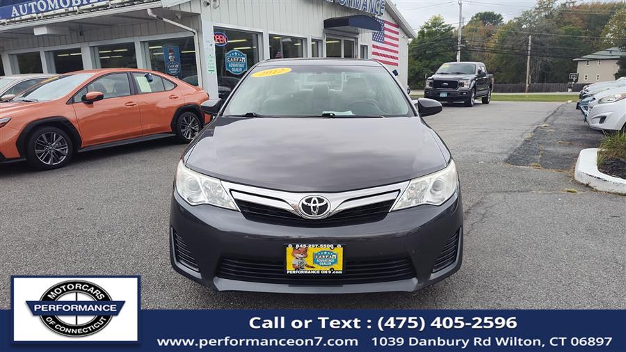 2012 Toyota Camry 4dr Sdn I4 Auto LE (Natl), available for sale in Wilton, Connecticut | Performance Motor Cars Of Connecticut LLC. Wilton, Connecticut 2012 Toyota Camry 4dr Sdn I4 Auto LE (Natl), available for sale in Wilton, Connecticut | Performance Motor Cars Of Connecticut LLC. Wilton, Connecticut