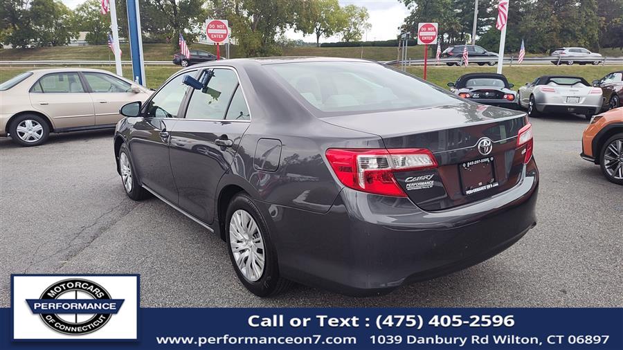 2012 Toyota Camry 4dr Sdn I4 Auto LE (Natl), available for sale in Wilton, Connecticut | Performance Motor Cars Of Connecticut LLC. Wilton, Connecticut 2012 Toyota Camry 4dr Sdn I4 Auto LE (Natl), available for sale in Wilton, Connecticut | Performance Motor Cars Of Connecticut LLC. Wilton, Connecticut