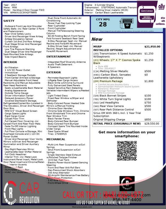2017 Mini Hardtop 4 Door Cooper, available for sale in Avenel, New Jersey | Car Revolution. Avenel, New Jersey 2017 Mini Hardtop 4 Door Cooper, available for sale in Avenel, New Jersey | Car Revolution. Avenel, New Jersey