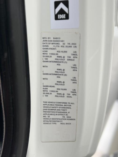 2025 HINO L6 EXTENDED CAB JERR-DAN ROLLBACK Jerr-Dan 22NGAF6T-W-LP Rollback Body 22 ft x 102, available for sale in Paterson, New Jersey | Speedway Commercial Motors LLC. Paterson, New Jersey 2025 HINO L6 EXTENDED CAB JERR-DAN ROLLBACK Jerr-Dan 22NGAF6T-W-LP Rollback Body 22 ft x 102, available for sale in Paterson, New Jersey | Speedway Commercial Motors LLC. Paterson, New Jersey