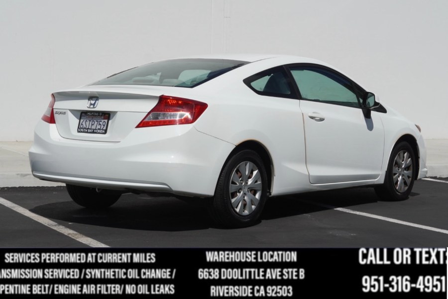 2012 Honda Civic Cpe LX 2dr Auto LX, available for sale in Riverside, California | Big Timin Motors LLC. Riverside, California 2012 Honda Civic Cpe LX 2dr Auto LX, available for sale in Riverside, California | Big Timin Motors LLC. Riverside, California